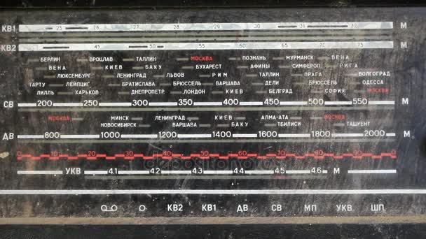 老收音机面板 — 图库视频影像
