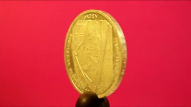 Alman hatıra parası Töton Düzeni 'nin 800. yıldönümüne adanmıştır..