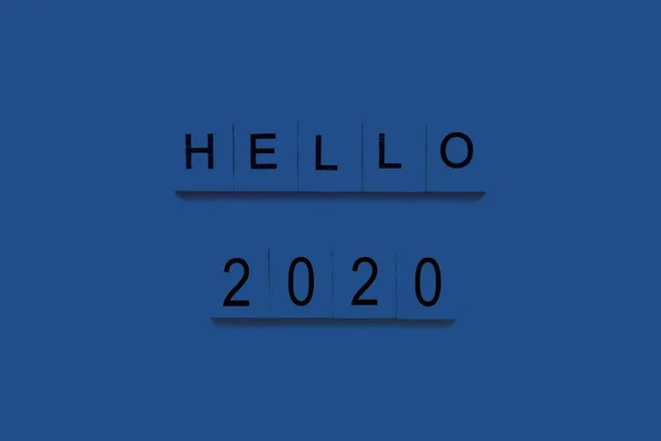 Fondo Azul Clásico Color Del Año 2020 Trendy Classic Color — Foto de Stock