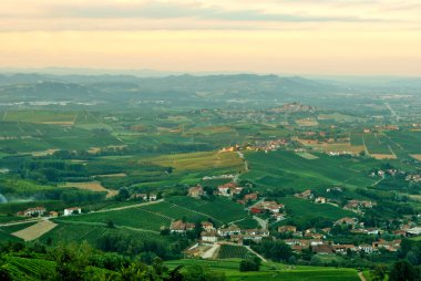 Alba, vineyards of the Langhe clipart