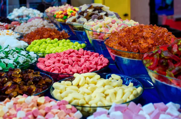 Varieties of jelly candies — Stock Photo, Image