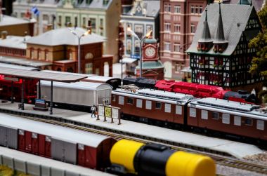 Tren modeli diorama