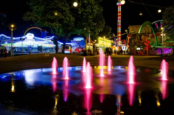 Night view of the Prater, Vienna — Stock Photo, Image