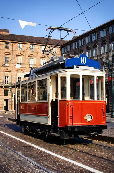 historical tramway in turin (italy)