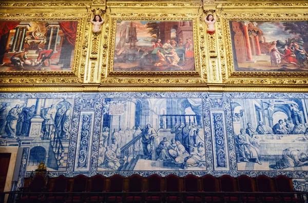 Evora Portugal February 2019 Detail Igreja Misericordia Important Baroque Church — Stock Photo, Image