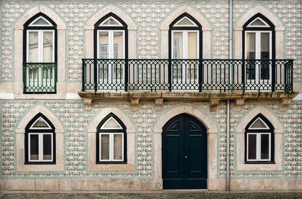 Tradizionale Vecchia Casa Portoghese Alfama Quartiere Storico Lisbona Portogallo Pareti — Foto Stock