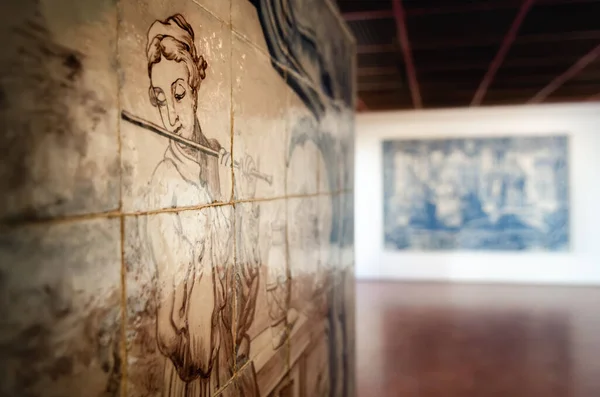 Lisbon Portugal Şubat 2019 Barok Xviii Yüzyıllık Antik Azulejo Seti — Stok fotoğraf
