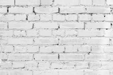 Beyaz vintage tuğla duvar veya çit doku grunge arka plan boyalı