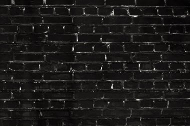 Siyah vintage tuğla duvar veya çit doku grunge arka plan boyalı
