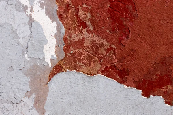 Грубий або вінтажний білий і червоний фон зі старої бетонної гіпсової стіни. Концептуальний банер старої текстури — стокове фото