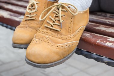 Bej rengi süet ayakkabı oxfords
