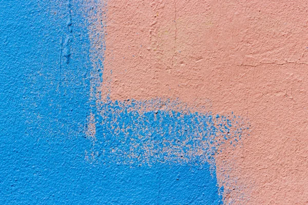 Abstracte grunge of vintage geschilderde muur textuur. Roze, blauwe kleur — Stockfoto