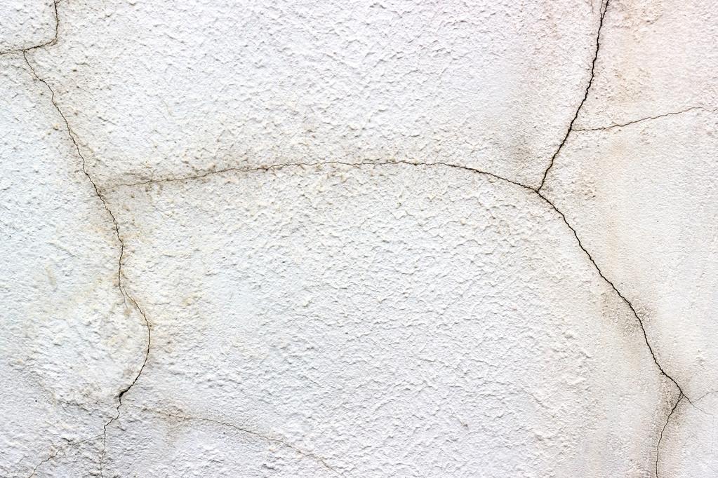 Grungy or vintage white background of old concrete plaster wall. Conceptual old texture banner