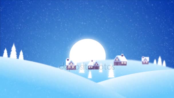 Père Noël dans la nuit de Noël — Video