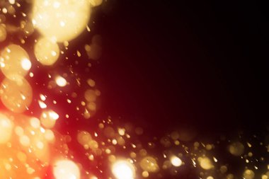 Noel altın bokeh çerçeve 
