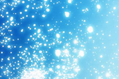 Kış soyut Mavi ışıklar. Noel arka plan