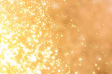 Altın arka plan. Ufuk ışık veya bokeh. Noel şenlikli
