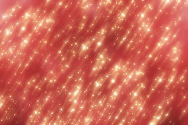 Neşeli Noel kırmızı arka plan ile altın bokeh veya parlak ışık. Altın ufuk parçacıklar