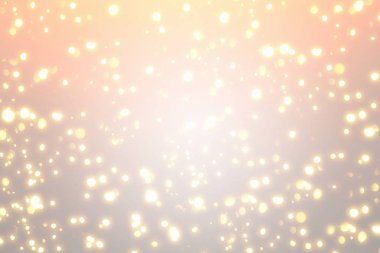 Noel Gümüş arka plan beyaz masa ve altın yuvarlak bokeh veya daire parlak ışıklar ile. İçin görüntü'yü kullanın veya ürün montaj