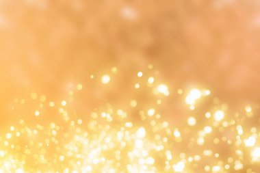 Altın bokeh veya glitter Festival arka plan ışıklar. Noel soyut şablonu