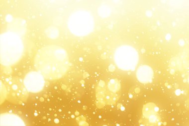 Altın daire glitter veya bokeh ışık ile kırmızı Noel arka plan. Yuvarlak ufuk parçacıklar