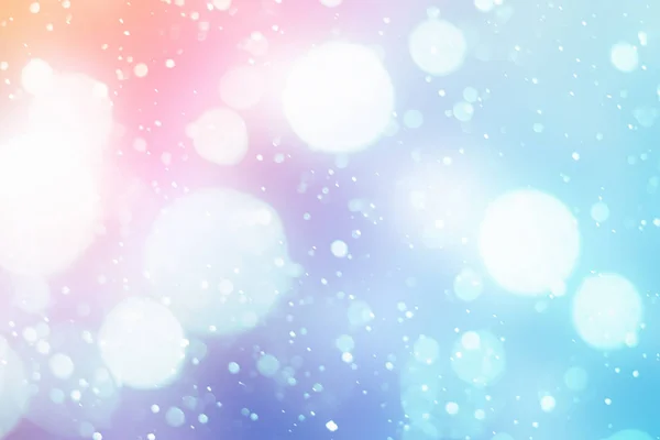 Winter abstrakten Hintergrund. blaue und rosa Farbe mit erstaunlichen Bokeh-Lichtern — Stockfoto