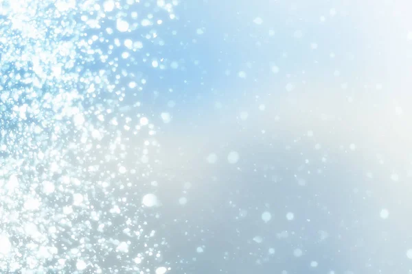Neve no fundo azul. Modelo de Natal — Fotografia de Stock