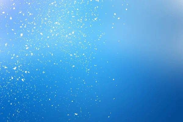 Χιόνι σε μπλε φόντο χριστουγεννιάτικο — Φωτογραφία Αρχείου