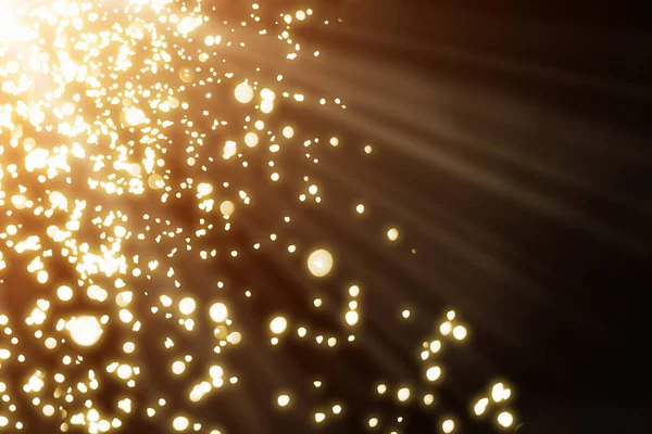 Altın Christmas Lights. Arka plan