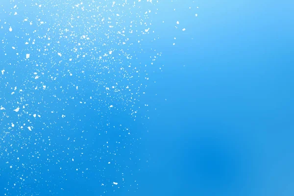 Abstrato fundo azul com queda de neve — Fotografia de Stock