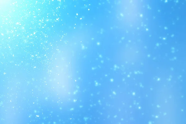 stock image Christmas Festive Background. blue light and bokeh particles