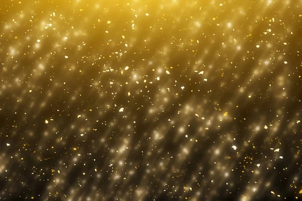 Goldene Weihnachtsbeleuchtung. Abstrakter Hintergrund — Stockfoto