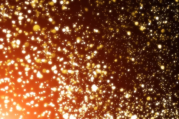 Золотий частинок або Боке вогнів. Різдвом марочні святковий фону — стокове фото
