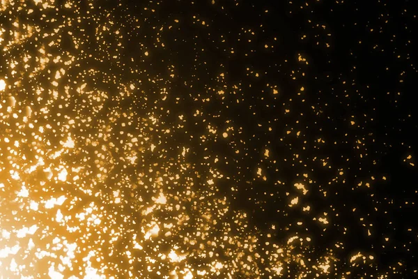 Золотий частинок або Боке вогнів. Різдвом марочні святковий фону — стокове фото