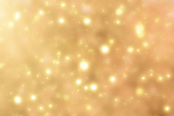 Gouden bokeh of glitter licht feestelijke achtergrond — Stockfoto