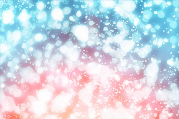 Natale astratto bokeh luci scintillio su sfondo blu. Rotonda particelle circolari sfocate — Foto Stock