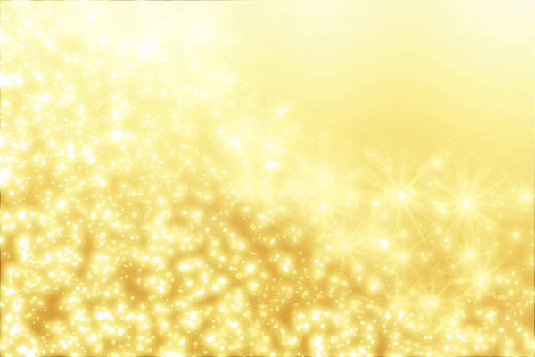 Golden bokeh rotondo o luci glitter sfondo oro festivo. Natale modello astratto — Foto Stock