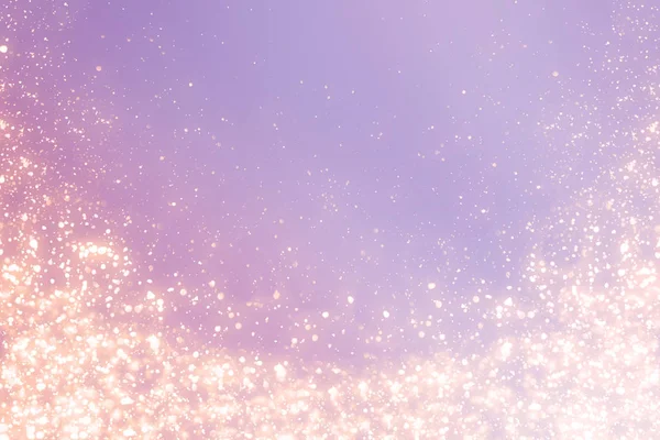 Noel soyut bokeh glitter ışıkları huzur arka plan üzerinde. Yuvarlak ufuk daire parçacıklar