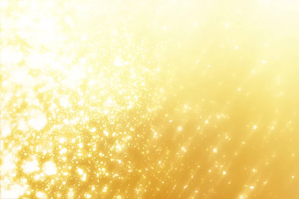 Golden bokeh rotondo o luci glitter sfondo oro festivo. Natale modello astratto — Foto Stock