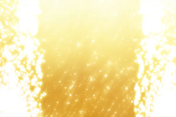 Goldene runde Bokeh oder glitzernde Lichter festlichen goldenen Hintergrund. Abstrakte Vorlage für Weihnachten — Stockfoto