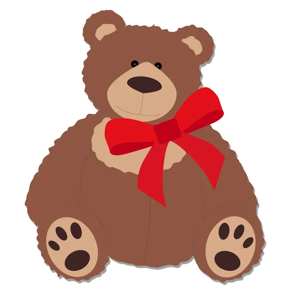 Niedliches Teddybär-Spielzeug. Muster zur Dekoration von Gruß oder Einladung. — Stockvektor