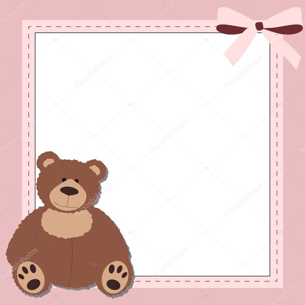 teddy bear with picture frame