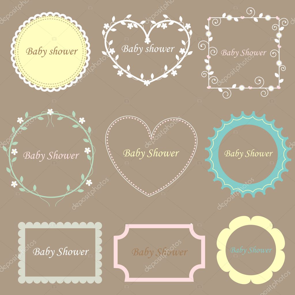 Set Of Children S Vintage Frames Stock Vector Dofa80 127328652 Set Of Children S Vintage Frames Stock Vector