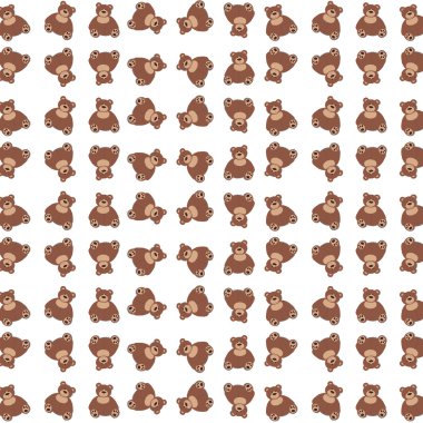 beyaz bir arka plan üzerinde renkli ayılar ile bebek sevimli arka plan. 