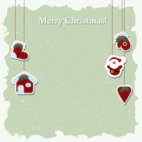 Cartaz de fundo de Natal. Padrão para decorar cartões de saudações — Vetor de Stock