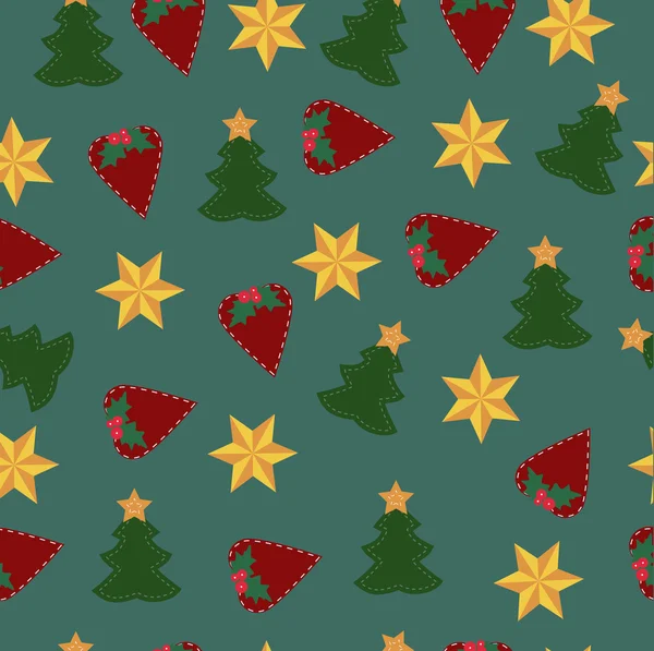 Kleurrijke childrens Kerstmis achtergrond met Kerstmis elementen. — Stockvector