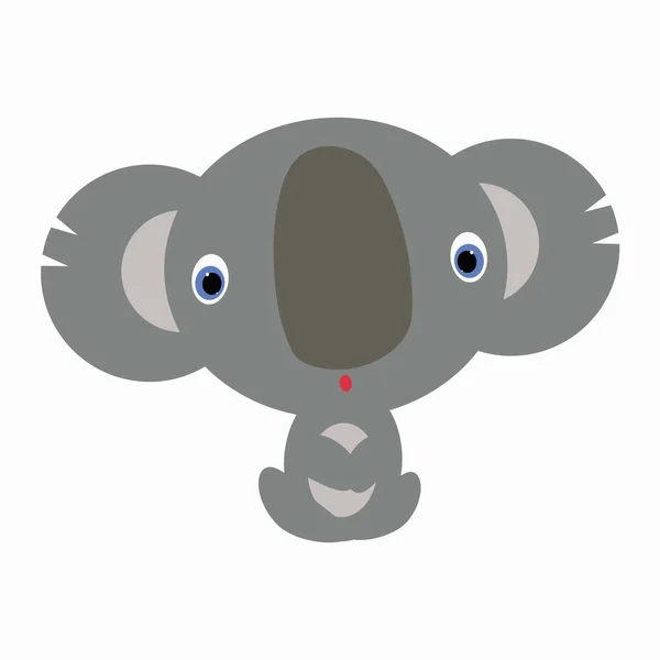 Icône colorée d'un bébé mignon Koala dans un style de dessin animé — Image vectorielle