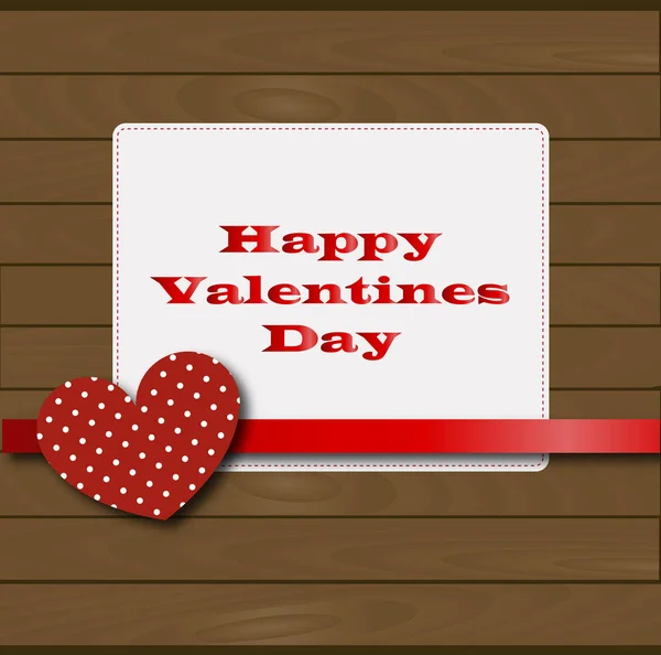 Hermoso marco festivo saludo feliz día de San Valentín — Vector de stock