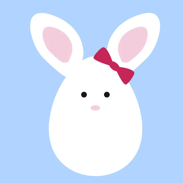Цветная икона Пасхальный кролик в виде яиц . — стоковый вектор