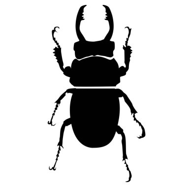 Beyaz arka plan üzerinde simge siluet hata. Şablon vektör illustr